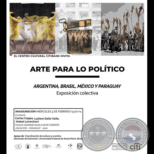 Arte para lo Político - Del 05 al 28 de Febrero de 2020